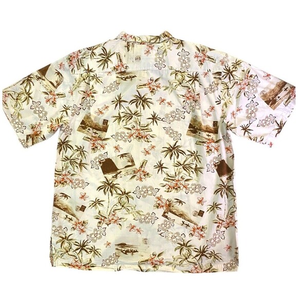 Roundtree & Yorke Men’s Shirt Hawaiian Tropical Button Up Size Large - Picture 5 of 9